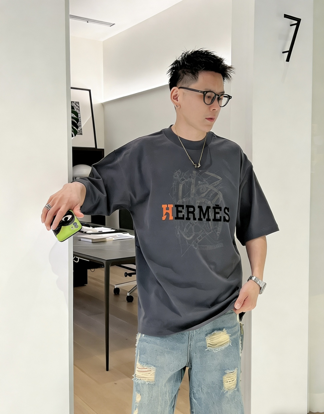 爱🐎仕2026春夏款/官网同步面料采用重磅纯棉精梳棉面料，OS宽松版型，上身版型超正！日常百搭，衣橱必备