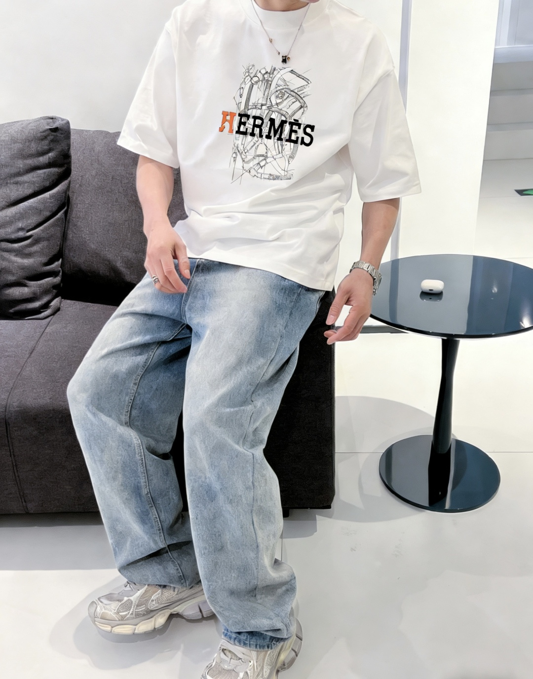 爱🐎仕 2026春夏款/官网同步面料采用重磅纯棉精梳棉面料，OS宽松版型，上身版型超正！日常百搭，衣橱必