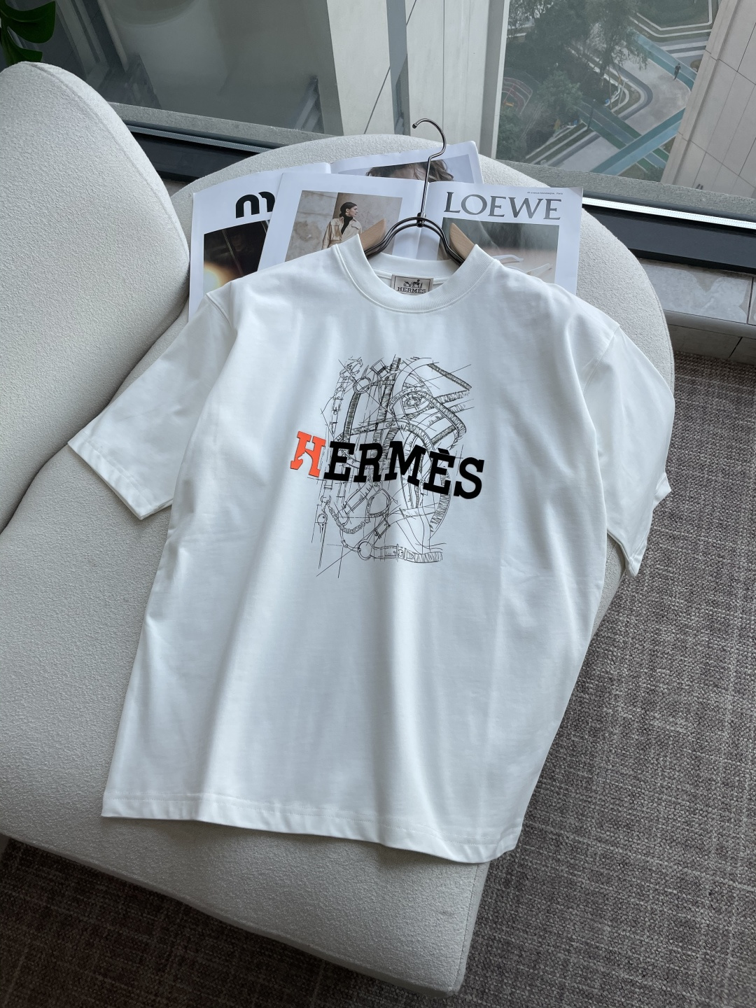 爱🐎仕 2026春夏款/官网同步面料采用重磅纯棉精梳棉面料，OS宽松版型，上身版型超正！日常百搭，衣橱必