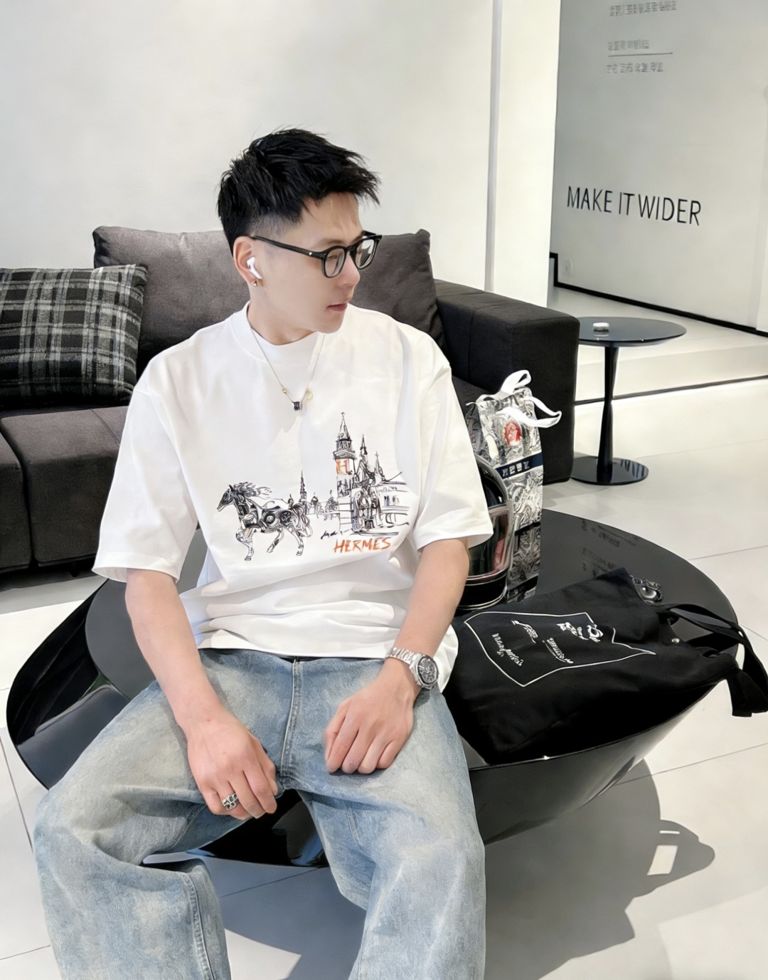 爱🐎仕/新年限定款2026春夏款/官网同步面料采用重磅纯棉精梳棉面料，OS宽松版型，上身版型超正！日常百