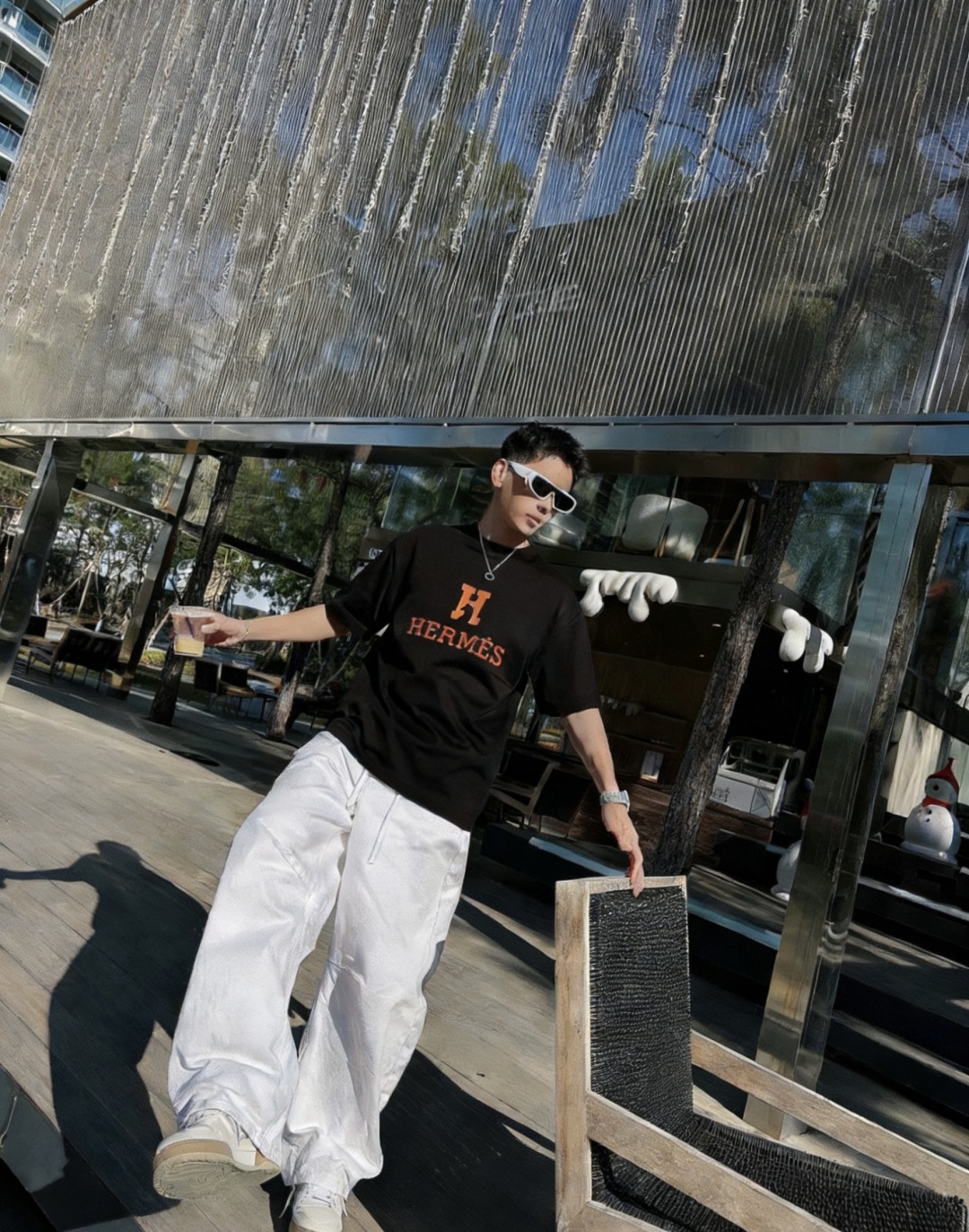 爱🐎仕/新年限定款2026春夏款/官网同步面料采用重磅纯棉精梳棉面料，OS宽松版型，上身版型超正！日常百