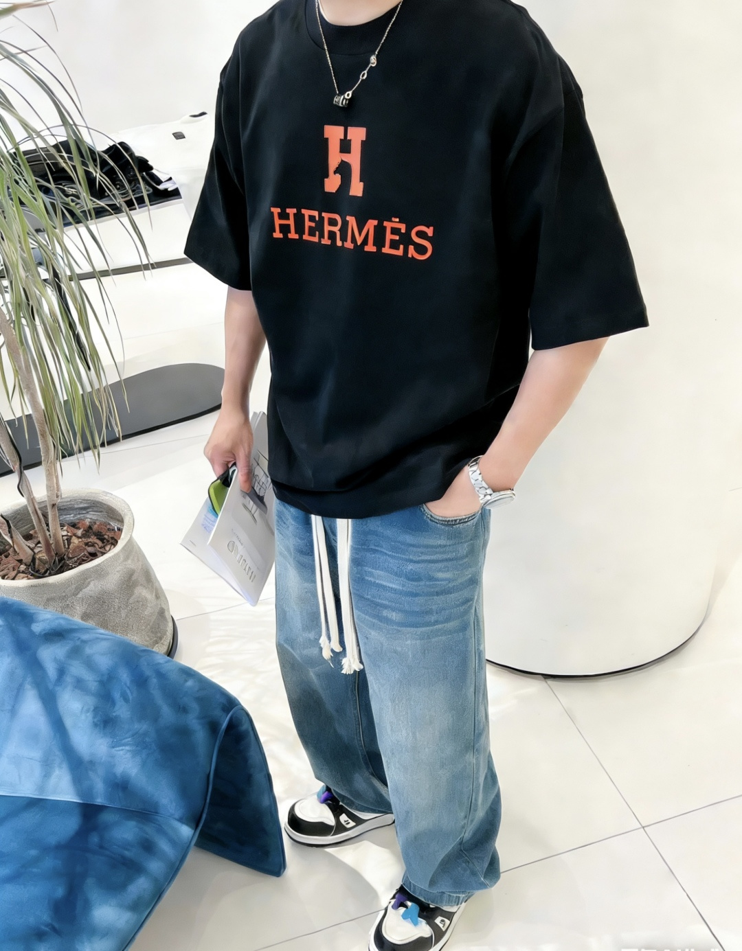 爱🐎仕/新年限定款2026春夏款/官网同步面料采用重磅纯棉精梳棉面料，OS宽松版型，上身版型超正！日常百