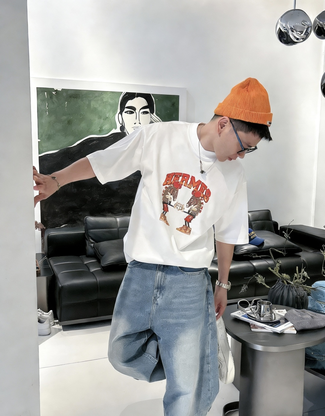 爱🐎仕/新年限定款2026春夏款/官网同步面料采用重磅纯棉精梳棉面料，OS宽松版型，上身版型超正！日常百