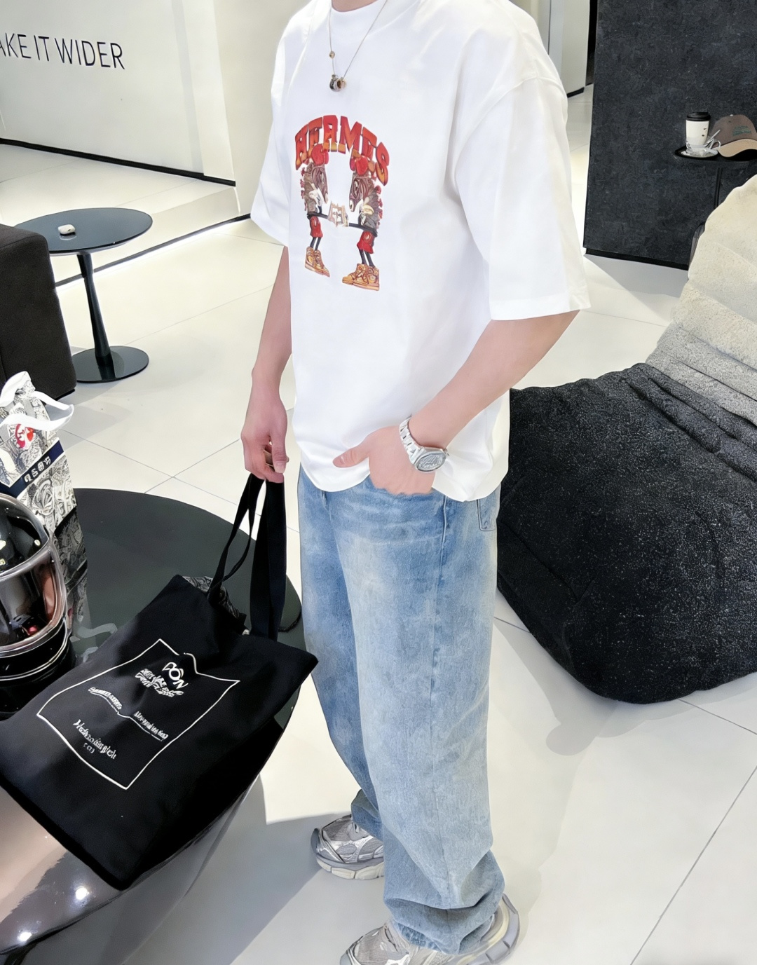 爱🐎仕/新年限定款2026春夏款/官网同步面料采用重磅纯棉精梳棉面料，OS宽松版型，上身版型超正！日常百