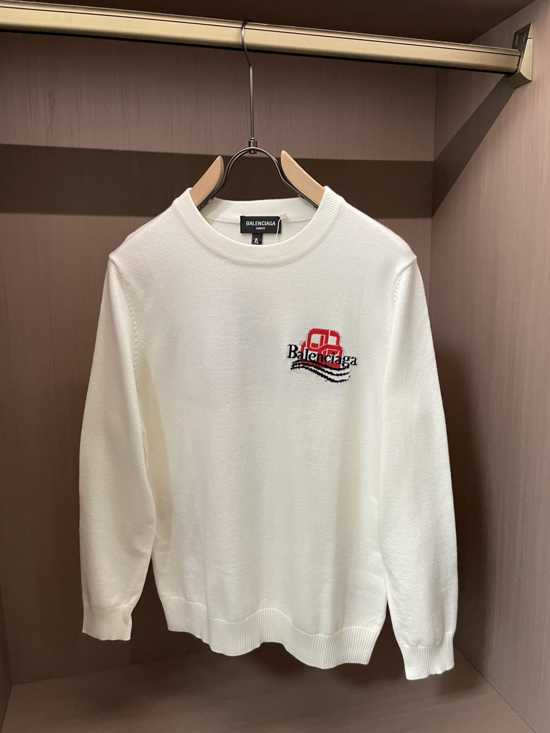 巴黎世家 重磅推荐！2025aw秋冬新款 专柜同步 时尚经典基础款针织衫 秋冬必备款 采用针织衫加厚毛衣