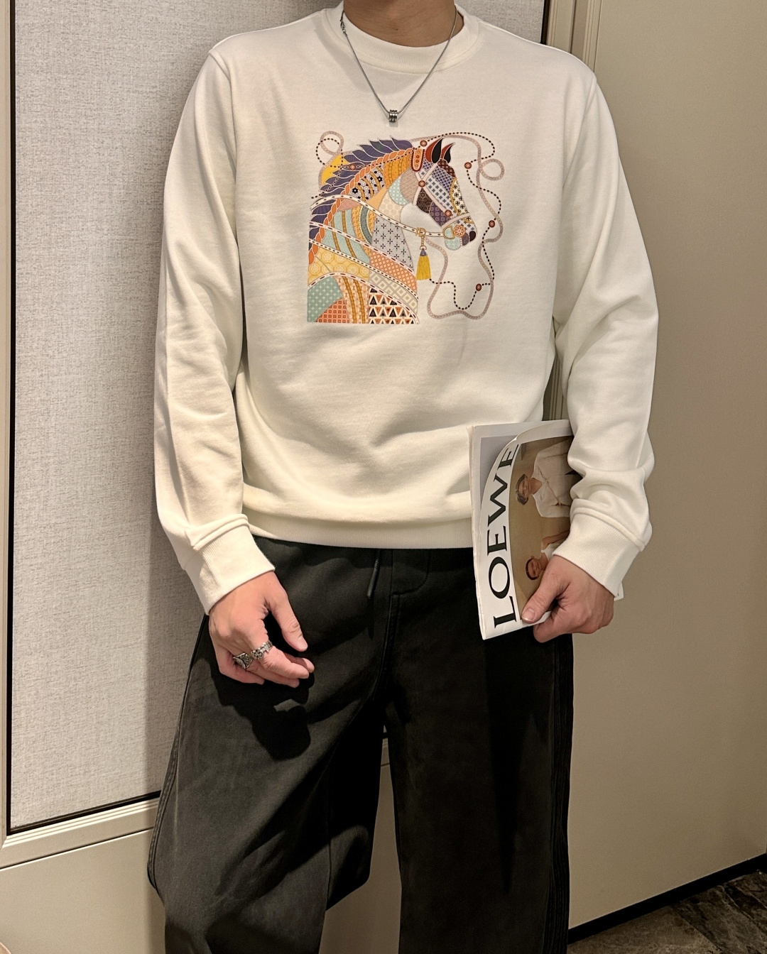 爱🐎仕 /2025秋冬新品 定制顶级卫衣棉，面料特别有质感，冬季必备单品，保暖性好。男女通穿，细节到位，