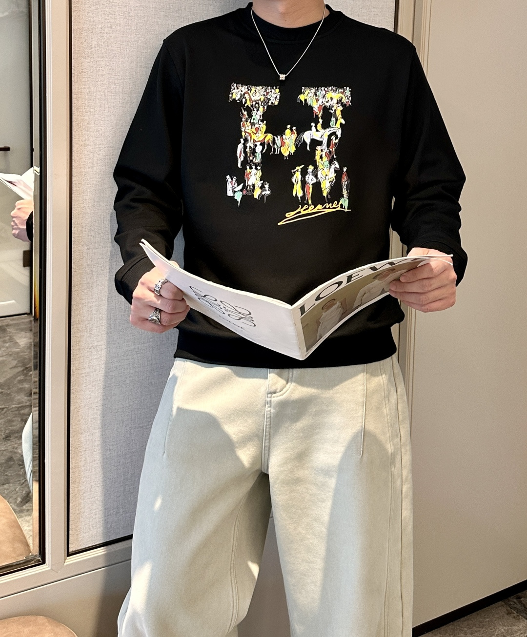 爱🐎仕 /2025秋冬新品 定制顶级卫衣棉，面料特别有质感，冬季必备单品，保暖性好。男女通穿，细节到位，