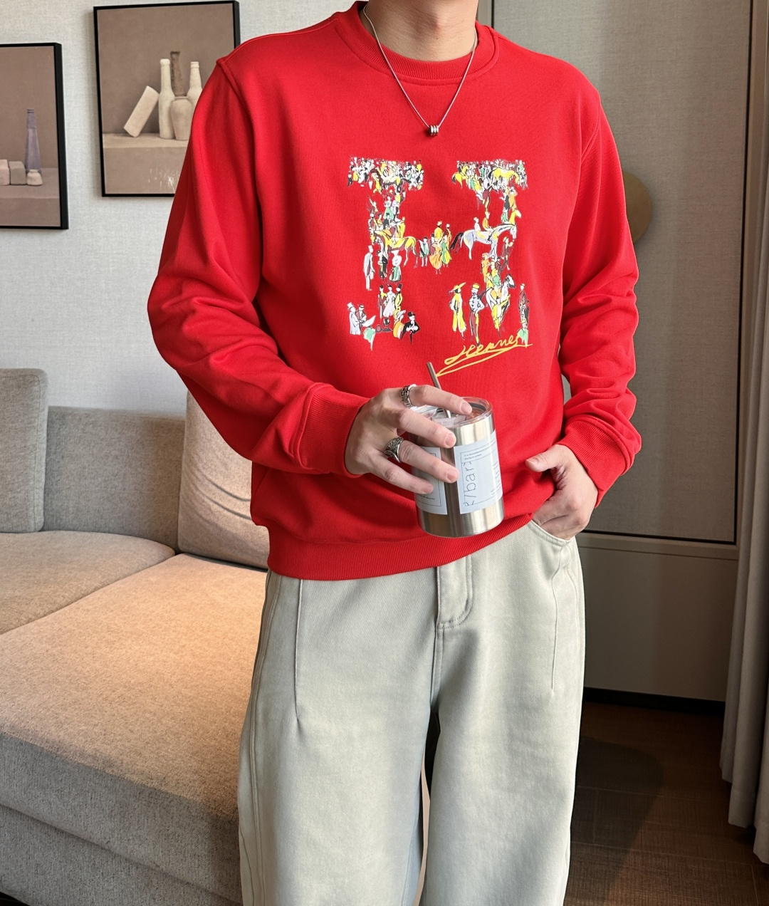 爱🐎仕 /2025秋冬新品 定制顶级卫衣棉，面料特别有质感，冬季必备单品，保暖性好。男女通穿，细节到位，