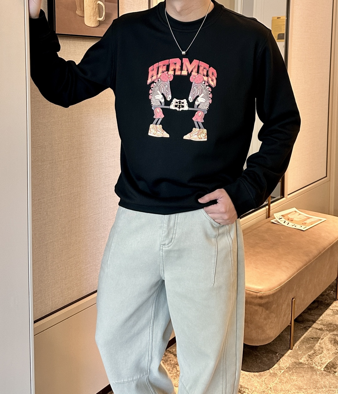 爱🐎仕 /2025秋冬新品 定制顶级卫衣棉，面料特别有质感，冬季必备单品，保暖性好。男女通穿，细节到位，