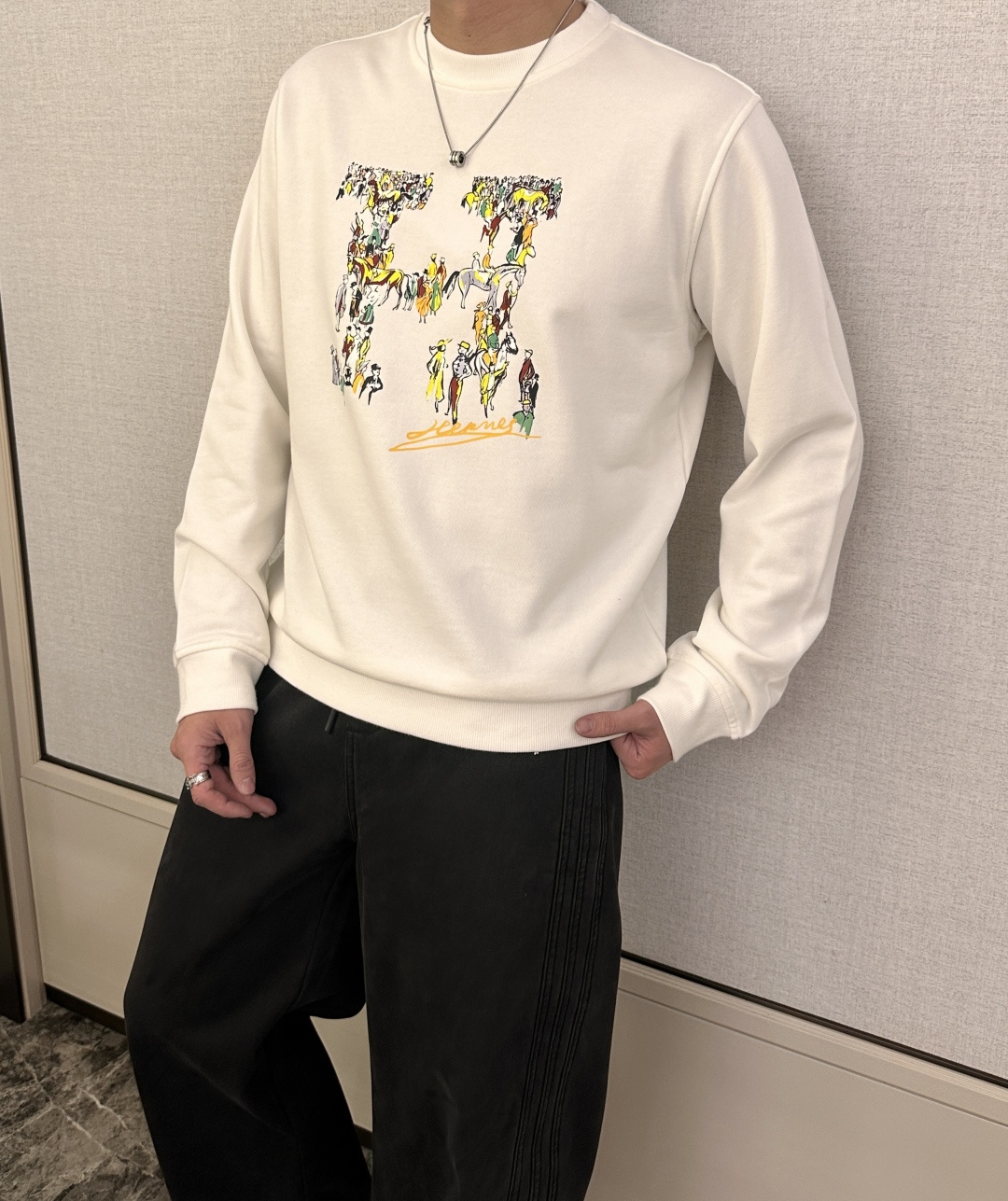 爱🐎仕 /2025秋冬新品 定制顶级卫衣棉，面料特别有质感，冬季必备单品，保暖性好。男女通穿，细节到位，