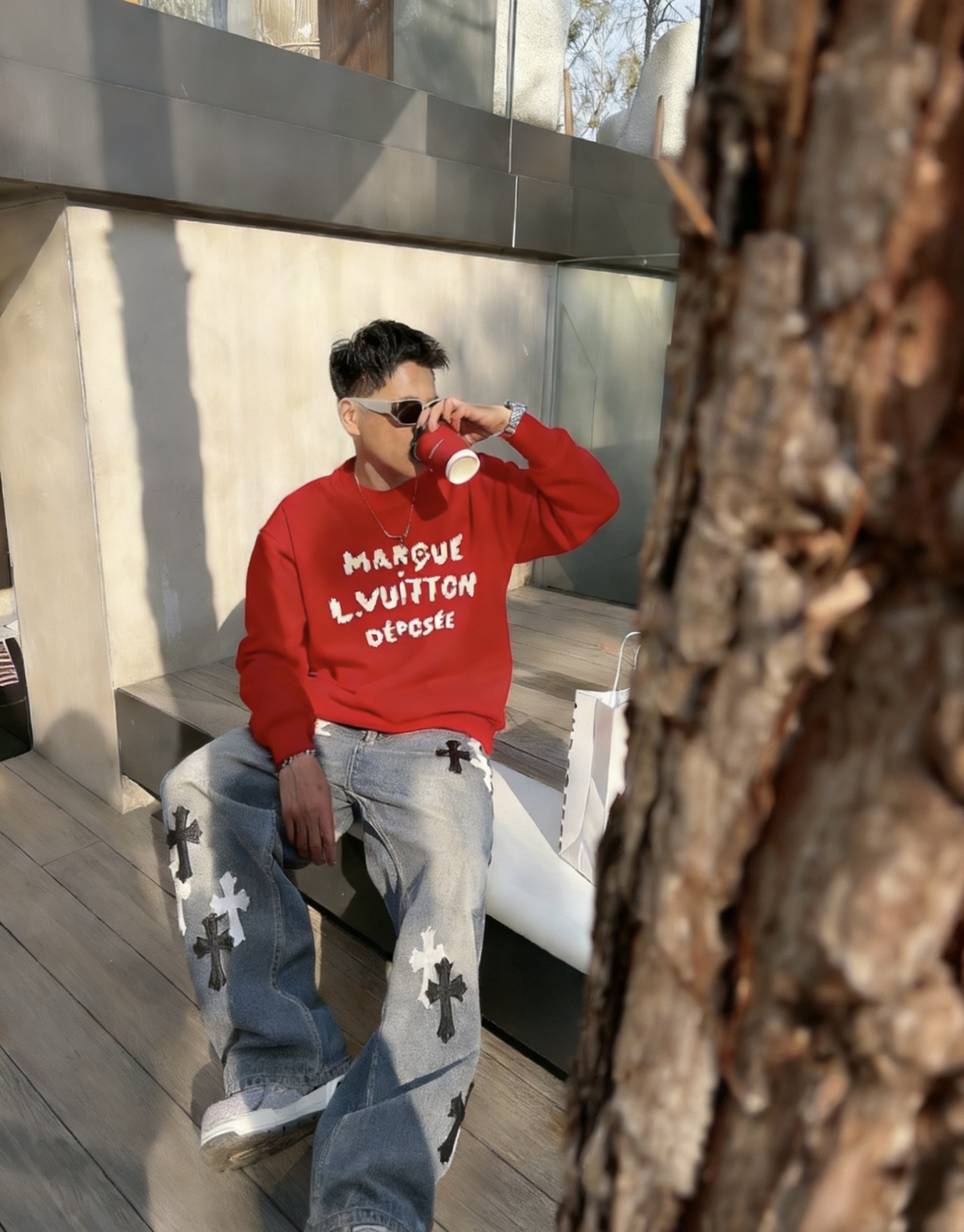 Lv /2025秋冬新品 定制顶级卫衣棉，面料特别有质感，冬季必备单品，保暖性好。男女通穿，细节到位，版