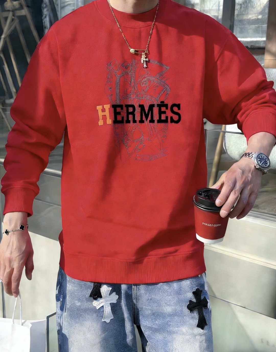 爱🐎仕 /2025秋冬新品 定制顶级卫衣棉，面料特别有质感，冬季必备单品，保暖性好。男女通穿，细节到位，