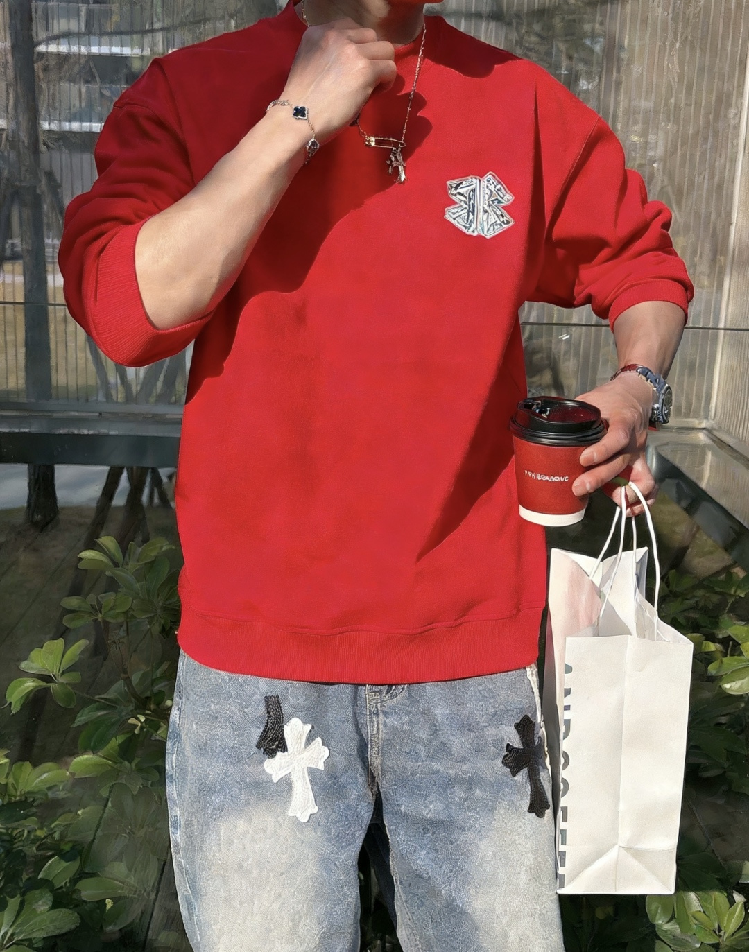 巴黎世家 /2025秋冬新品 定制顶级卫衣棉，面料特别有质感，冬季必备单品，保暖性好。男女通穿，细节到位