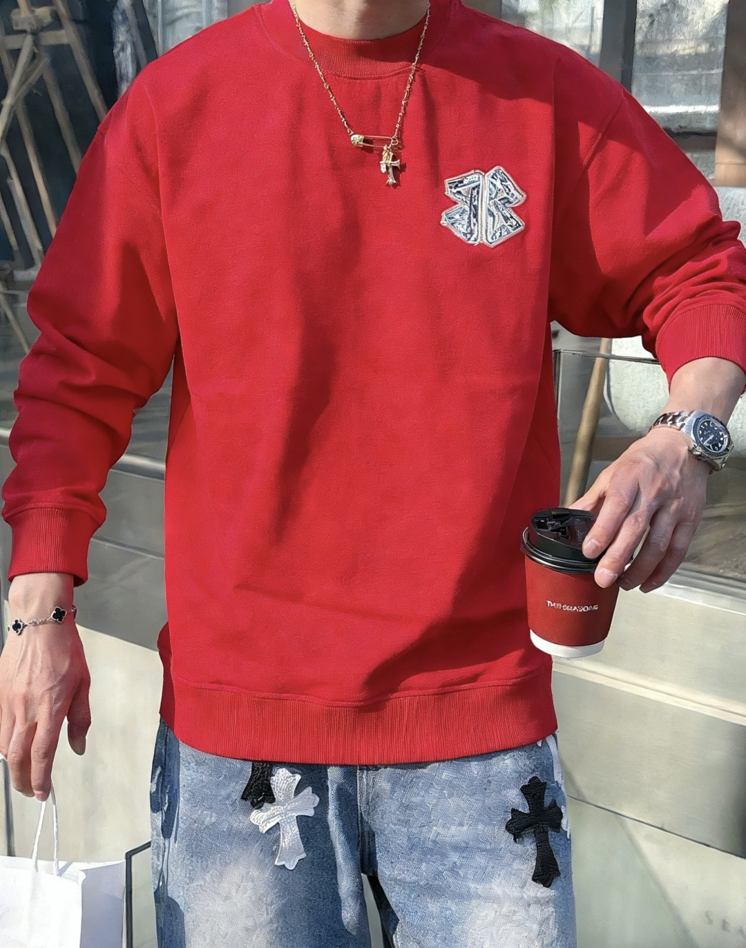 巴黎世家 /2025秋冬新品 定制顶级卫衣棉，面料特别有质感，冬季必备单品，保暖性好。男女通穿，细节到位