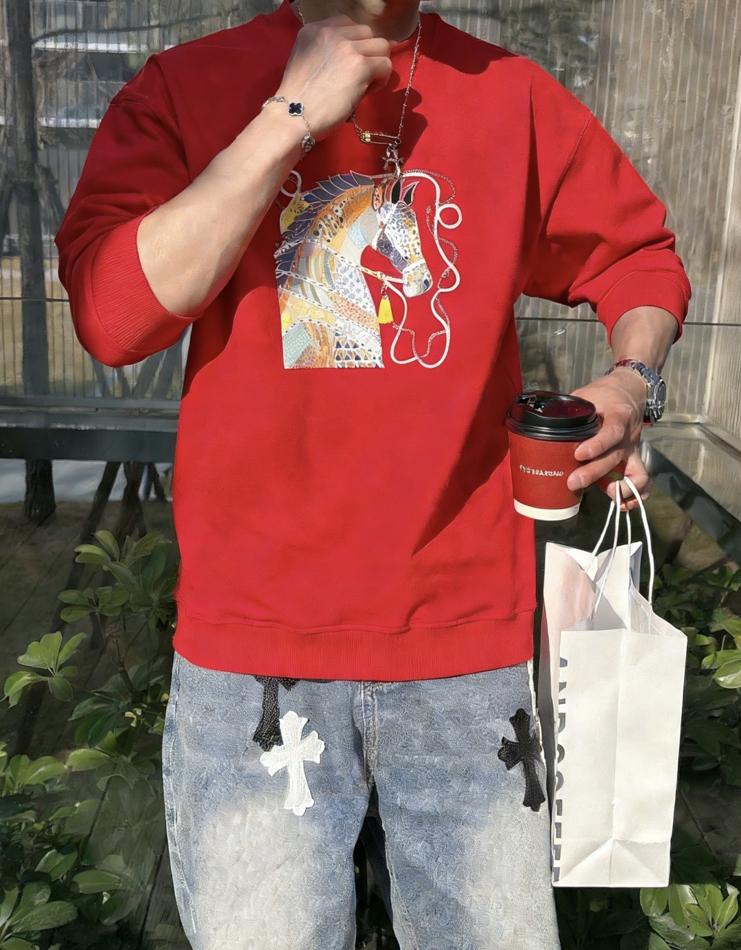 爱🐎仕 /2025秋冬新品 定制顶级卫衣棉，面料特别有质感，冬季必备单品，保暖性好。男女通穿，细节到位，