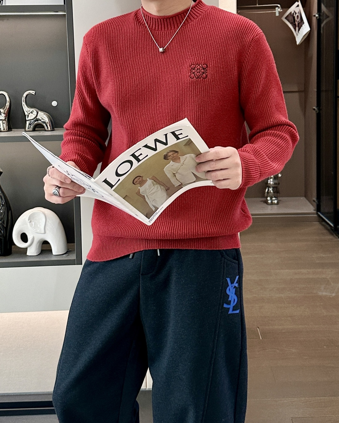 🌾Loewe 重磅推荐！2025aw秋冬新款 专柜同步 时尚经典基础款针织衫 秋冬必备款 采用针织衫加厚