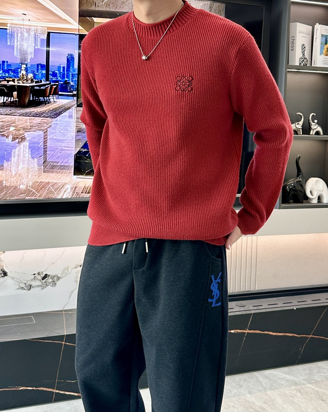 🌾Loewe 重磅推荐！2025aw秋冬新款 专柜同步 时尚经典基础款针织衫 秋冬必备款 采用针织衫加厚