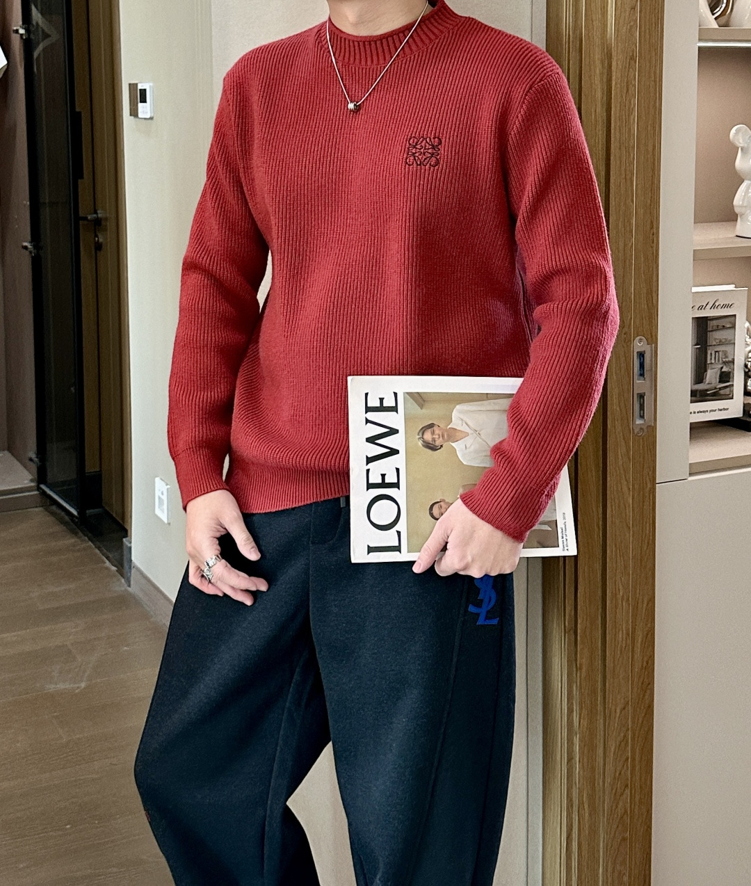 🌾Loewe 重磅推荐！2025aw秋冬新款 专柜同步 时尚经典基础款针织衫 秋冬必备款 采用针织衫加厚