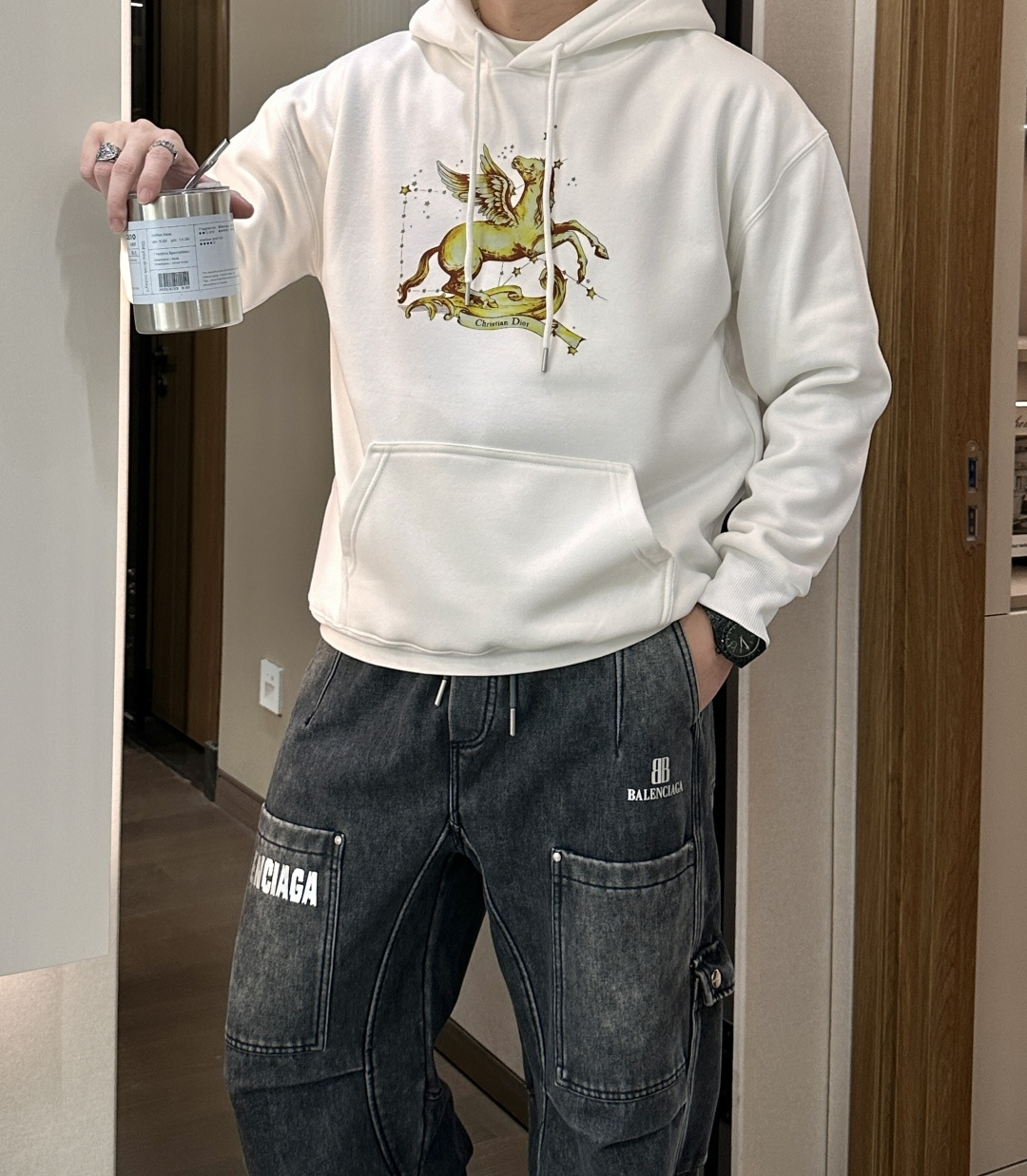 🌾 Dior /2025秋冬新品 马年限定/本命年宝宝快入定制顶级卫衣棉，面料特别有质感，冬季必备单品，