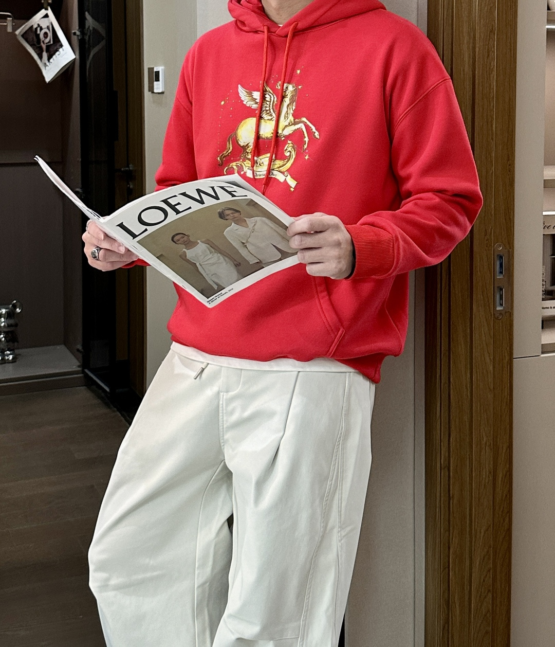 🌾 Dior /2025秋冬新品 马年限定/本命年宝宝快入定制顶级卫衣棉，面料特别有质感，冬季必备单品，