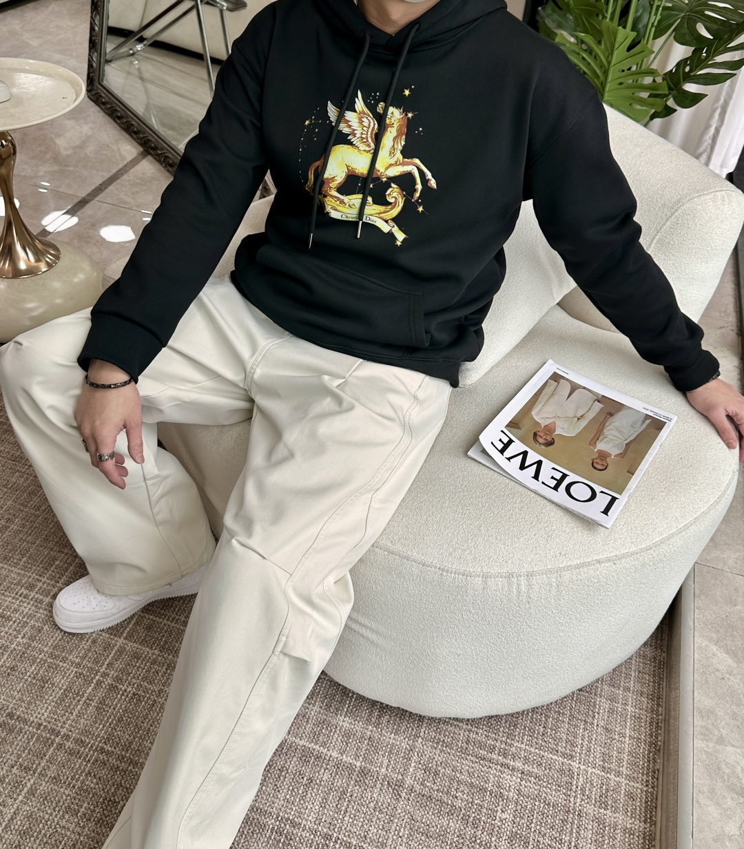 🌾 Dior /2025秋冬新品 马年限定/本命年宝宝快入定制顶级卫衣棉，面料特别有质感，冬季必备单品，