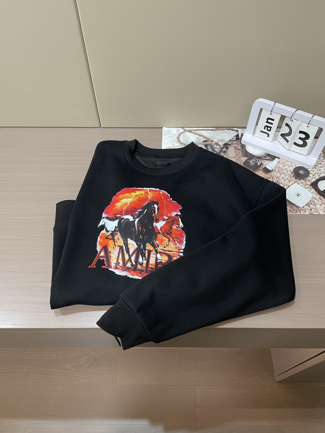 🌾 AMIRI /2025秋冬新品 马年限定/本命年宝宝快入定制顶级卫衣棉，面料特别有质感，冬季必备单品