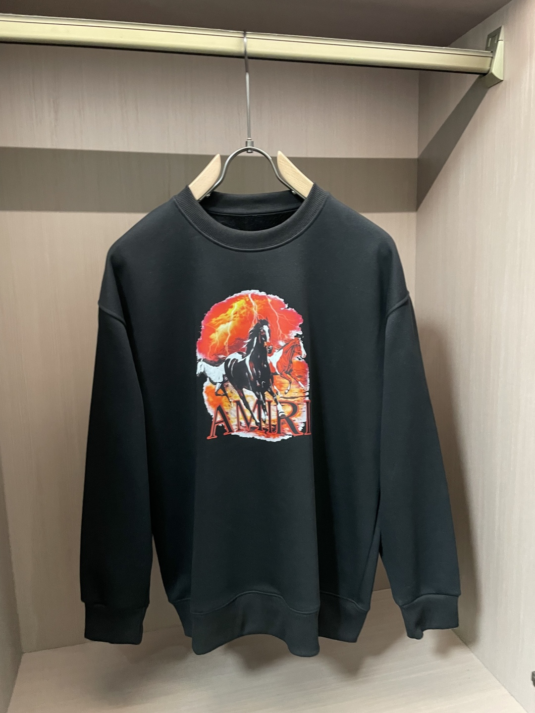 🌾 AMIRI /2025秋冬新品 马年限定/本命年宝宝快入定制顶级卫衣棉，面料特别有质感，冬季必备单品