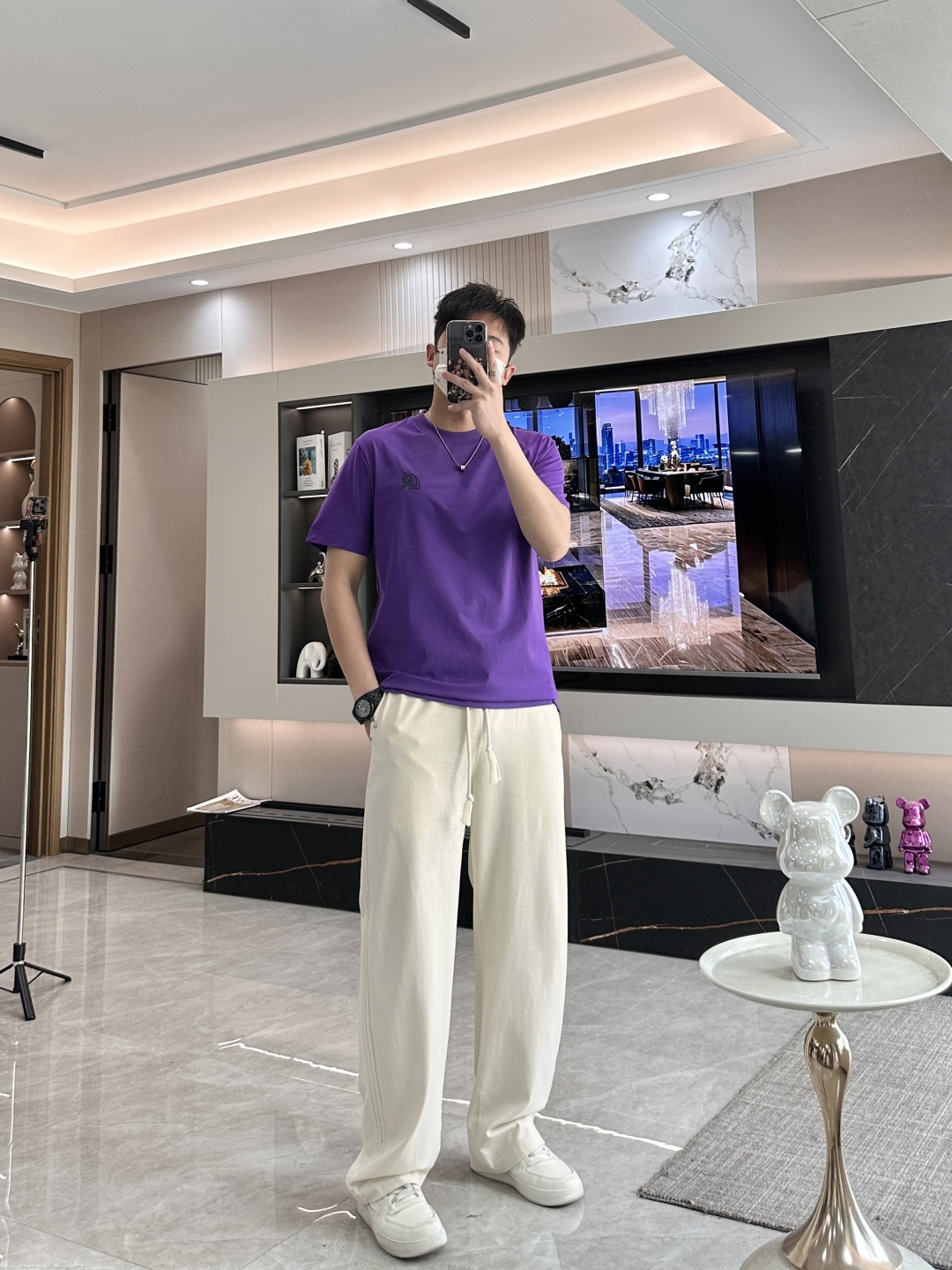 2026ss 夏季新款 H家男士 圆领T恤短袖胸前H家最新图案 采用新工艺 高周波工艺！以经典H家丝线勾