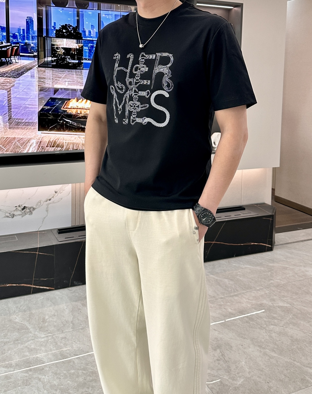 爱🐎仕 2026春夏新款男士短袖T恤，全新升级百搭基础款，低调奢华，品格之选！甄选进口丝光棉打造而成，吸