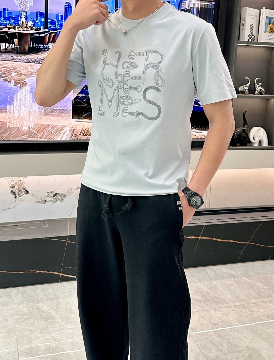 爱🐎仕 2026春夏新款男士短袖T恤，全新升级百搭基础款，低调奢华，品格之选！甄选进口丝光棉打造而成，吸