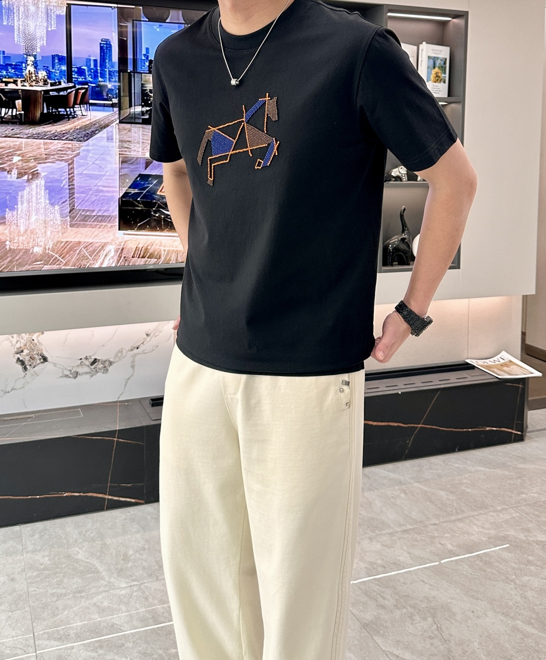 爱🐎仕 2026春夏新款男士短袖T恤，全新升级百搭基础款，低调奢华，品格之选！甄选进口丝光棉打造而成，吸