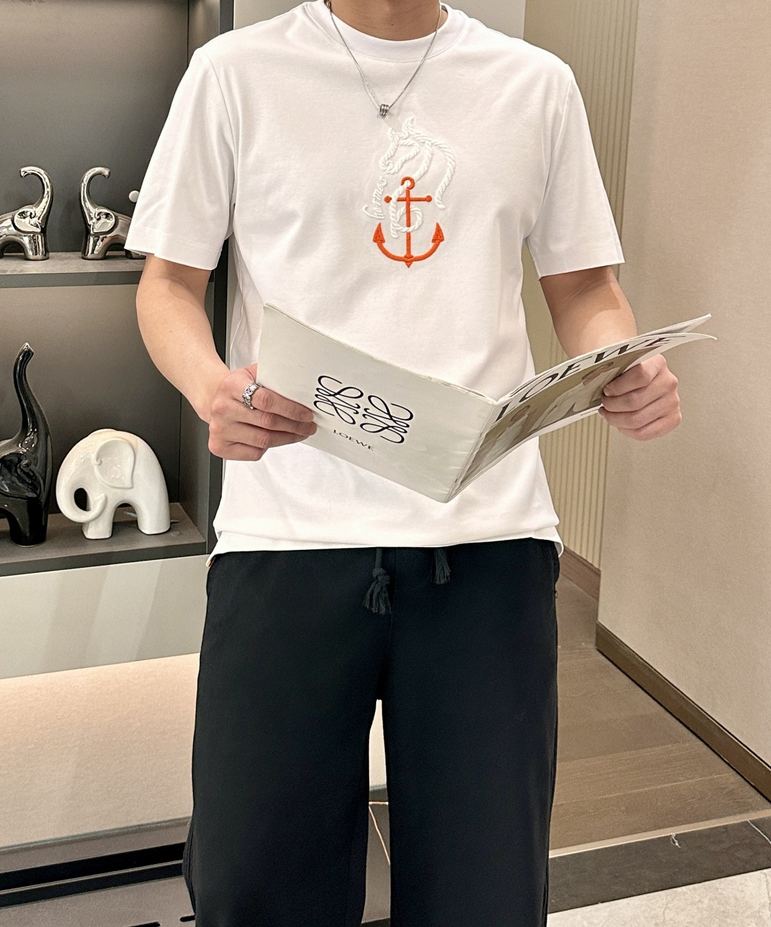 2026春夏新款Herm*s骏马头T恤，把马术精神的优雅织进日常，定制60支双股丝光棉，自带绸缎般光泽，