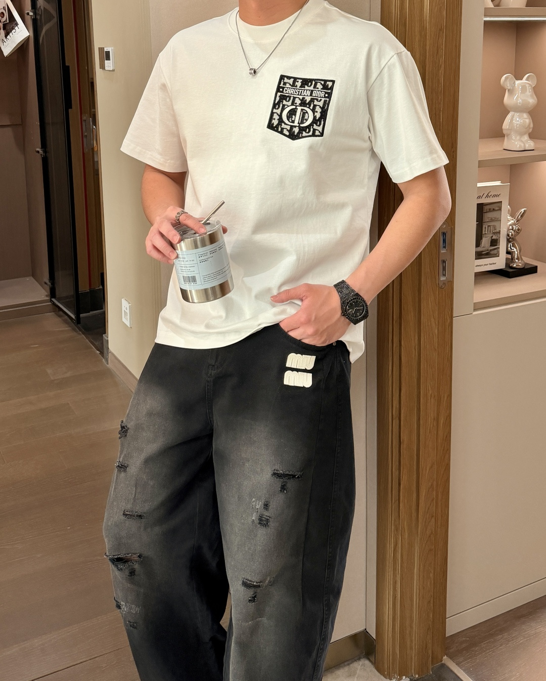 D奥 官网同款 官网同款 官网同款⚠️重磅推荐！2026ss夏装新品 专柜在售 最新系列图案logo短袖