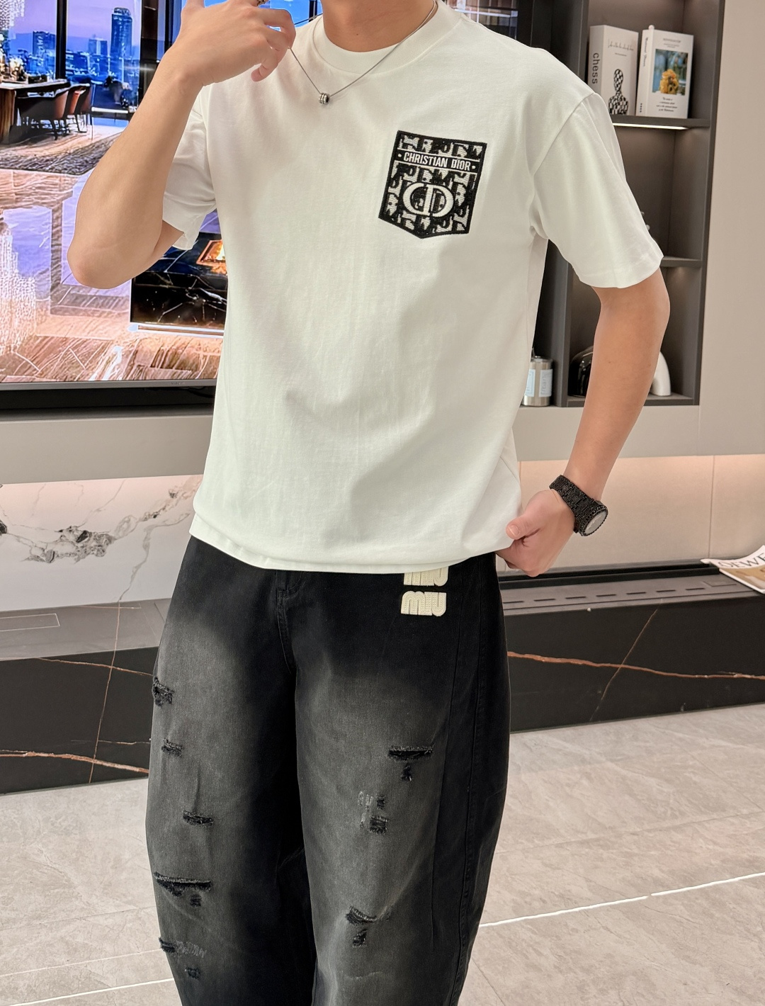 D奥 官网同款 官网同款 官网同款⚠️重磅推荐！2026ss夏装新品 专柜在售 最新系列图案logo短袖