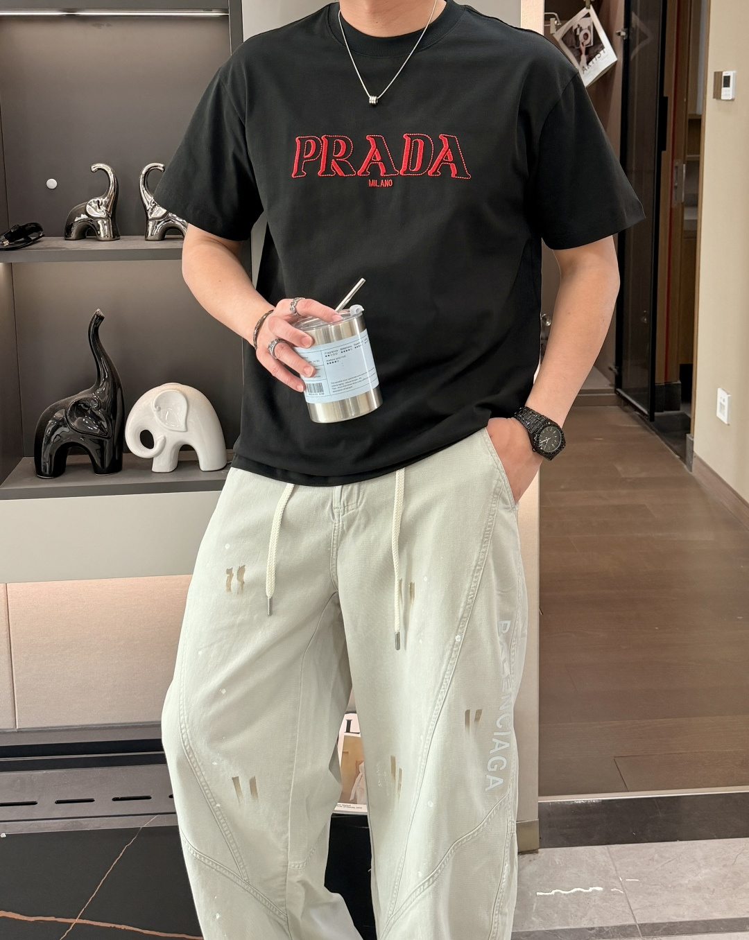 PR家 官网同款 官网同款 官网同款⚠️重磅推荐！2026ss夏装新品 专柜在售 最新系列图案logo短