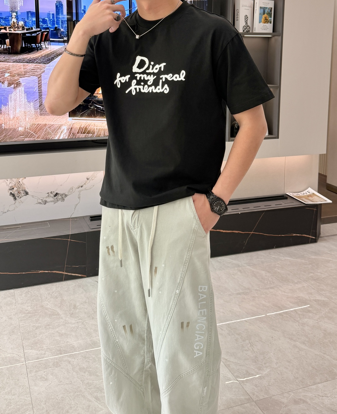 D奥 官网同款 官网同款 官网同款⚠️重磅推荐！2026ss夏装新品 专柜在售 最新系列图案logo短袖