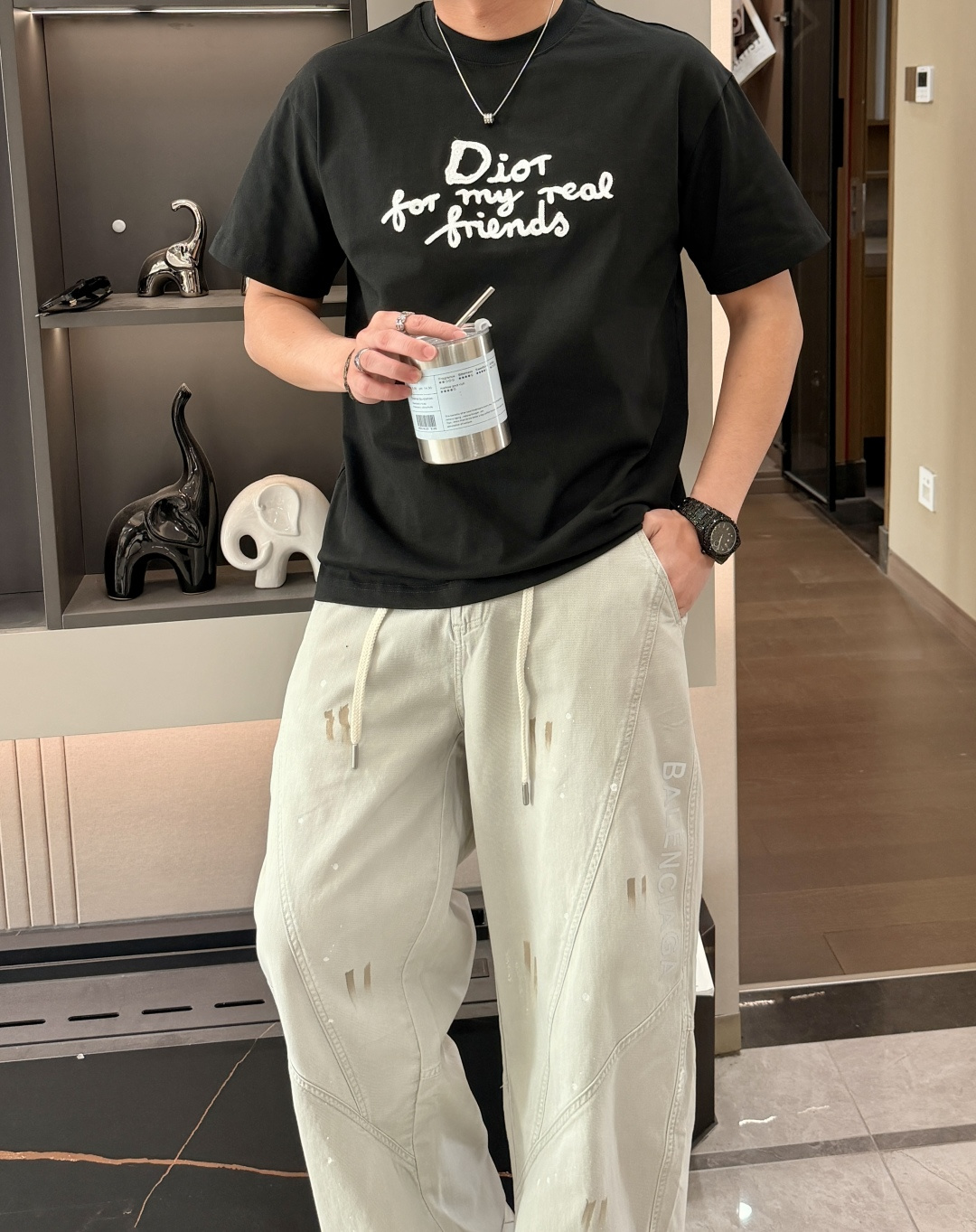 D奥 官网同款 官网同款 官网同款⚠️重磅推荐！2026ss夏装新品 专柜在售 最新系列图案logo短袖