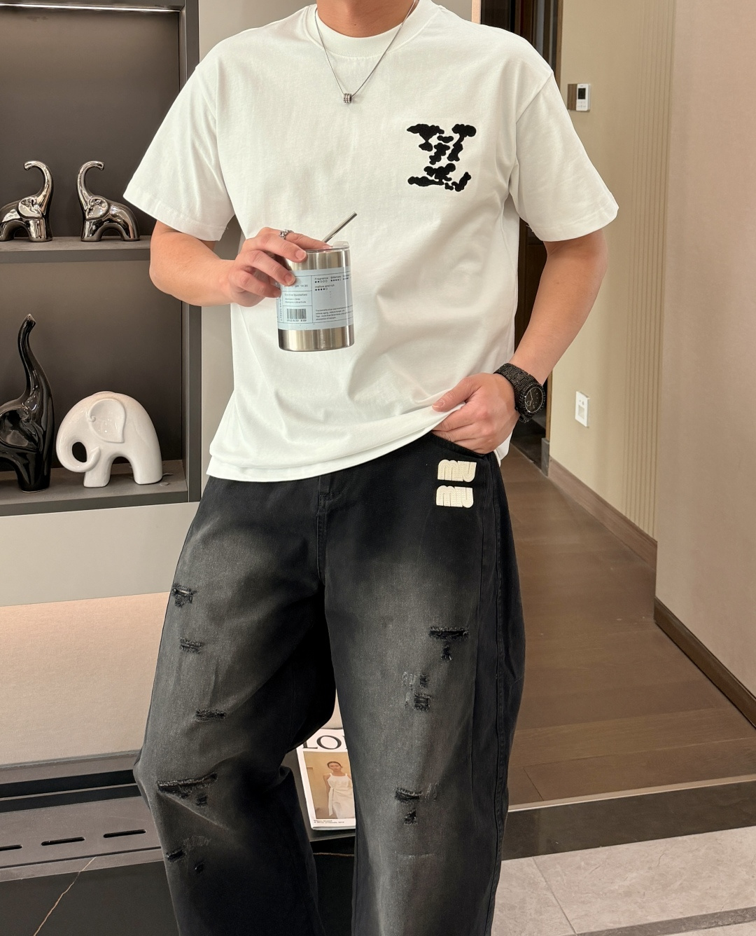 驴家 官网同款 官网同款 官网同款⚠️重磅推荐！2026ss夏装新品 专柜在售 最新系列图案logo短袖