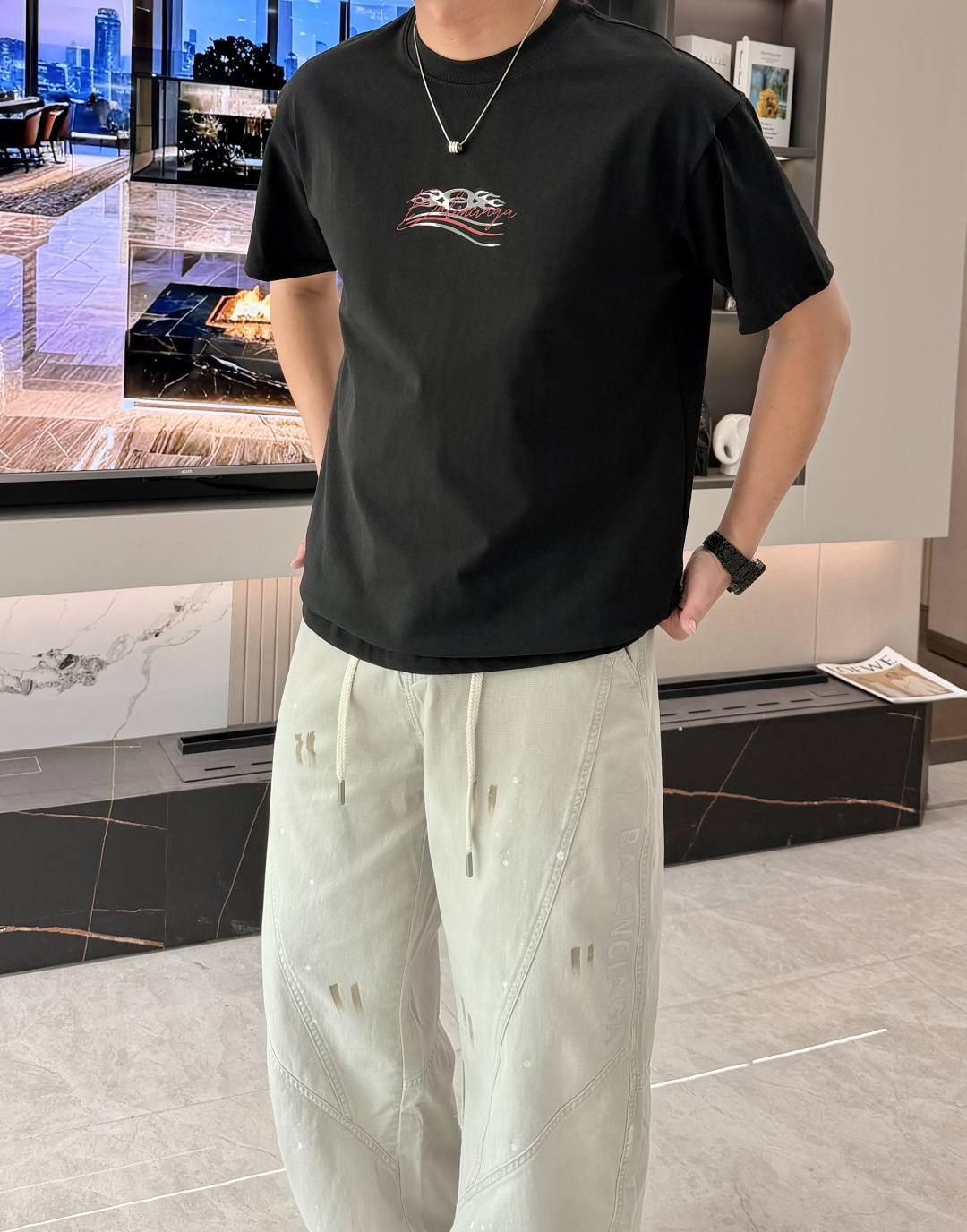 巴黎 官网同款 官网同款 官网同款⚠️重磅推荐！2026ss夏装新品 专柜在售 最新系列图案logo短袖