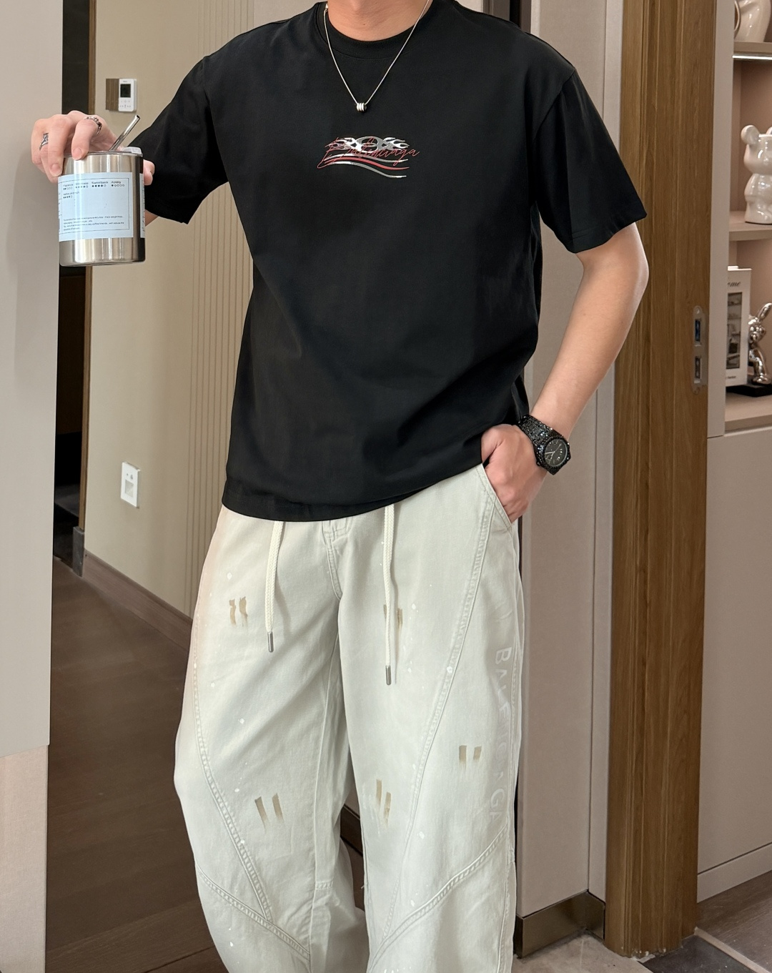 巴黎 官网同款 官网同款 官网同款⚠️重磅推荐！2026ss夏装新品 专柜在售 最新系列图案logo短袖