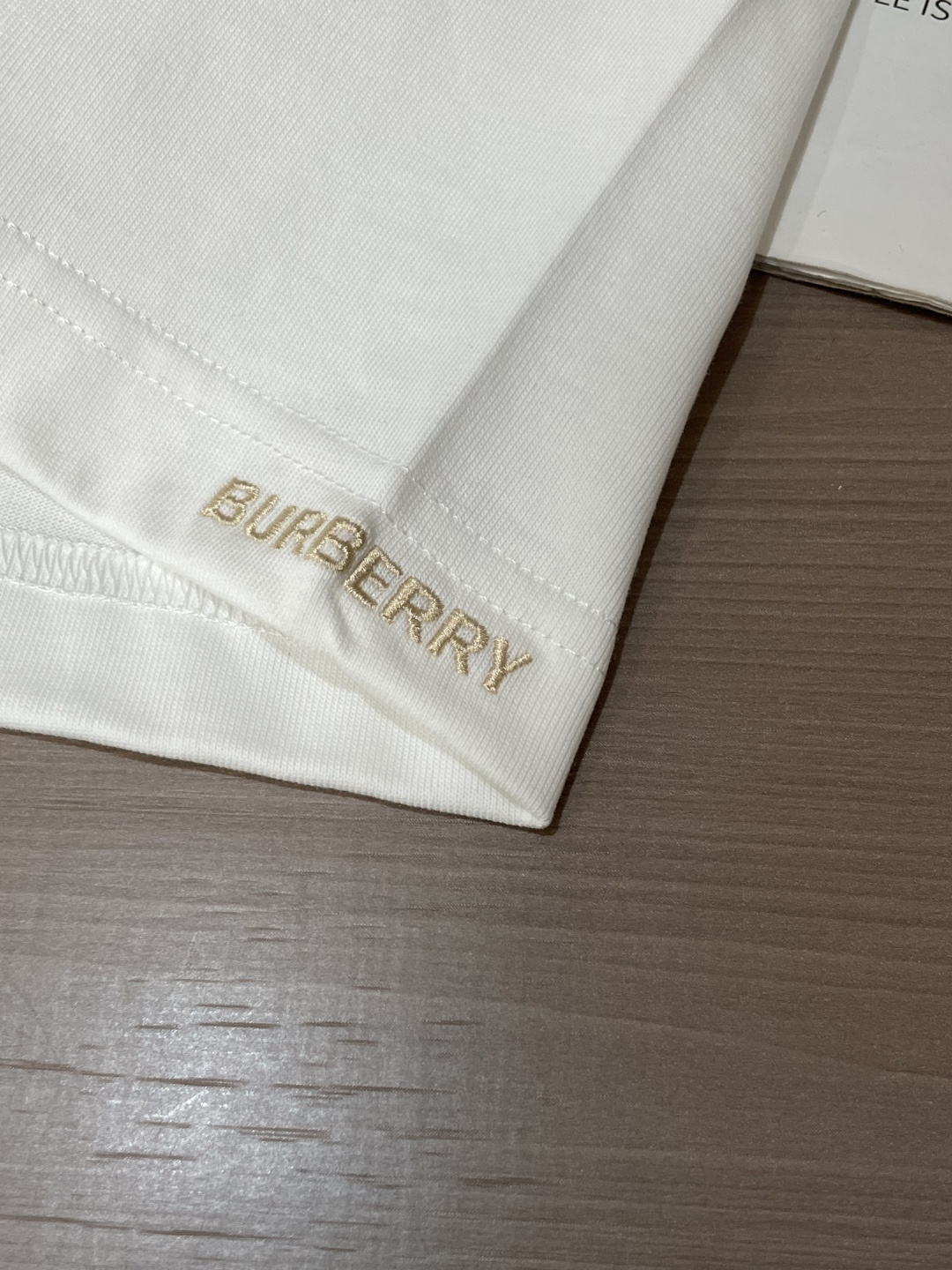 Bur 2026春夏新款首发专柜最新款短袖圆领T恤 高端订制 设计前卫时尚！品牌logo重工艺设计 高端