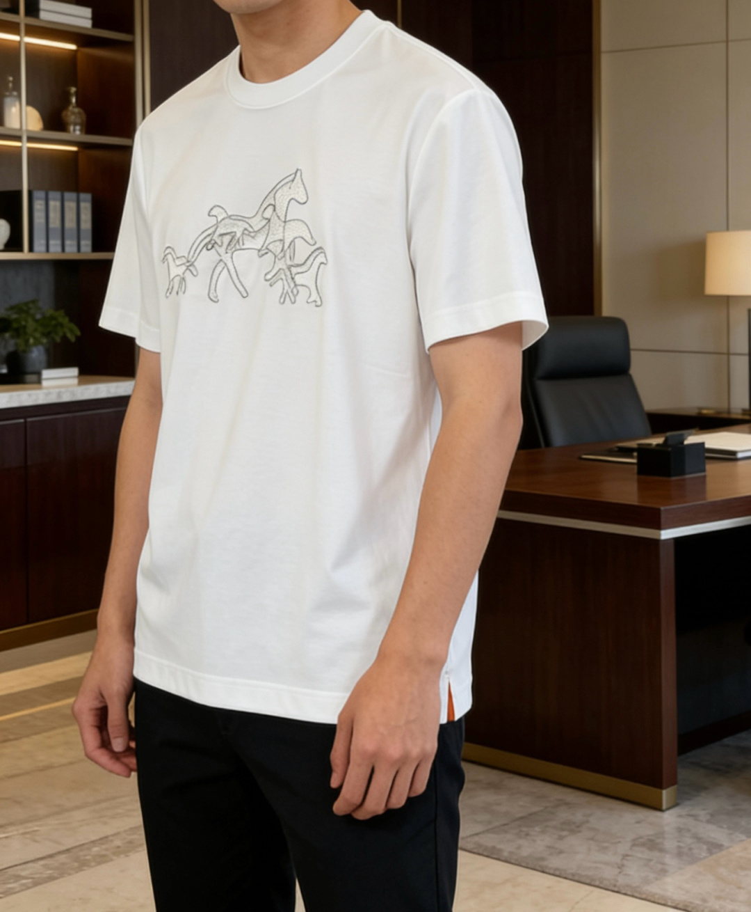 爱🐎仕 2026春夏新款男士短袖T恤，全新升级百搭基础款，低调奢华，品格之选！甄选进口丝光棉打造而成，吸