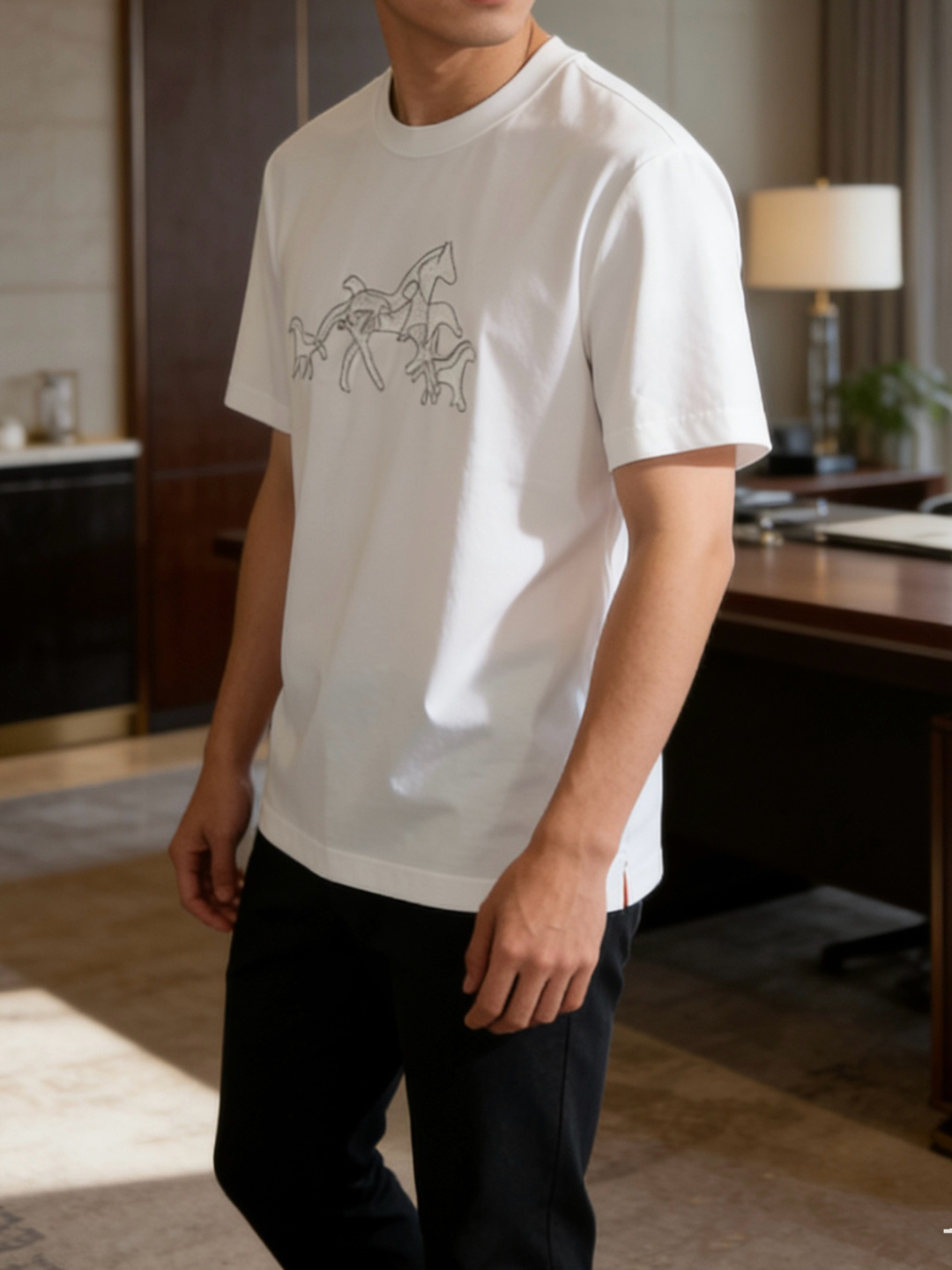 爱🐎仕 2026春夏新款男士短袖T恤，全新升级百搭基础款，低调奢华，品格之选！甄选进口丝光棉打造而成，吸