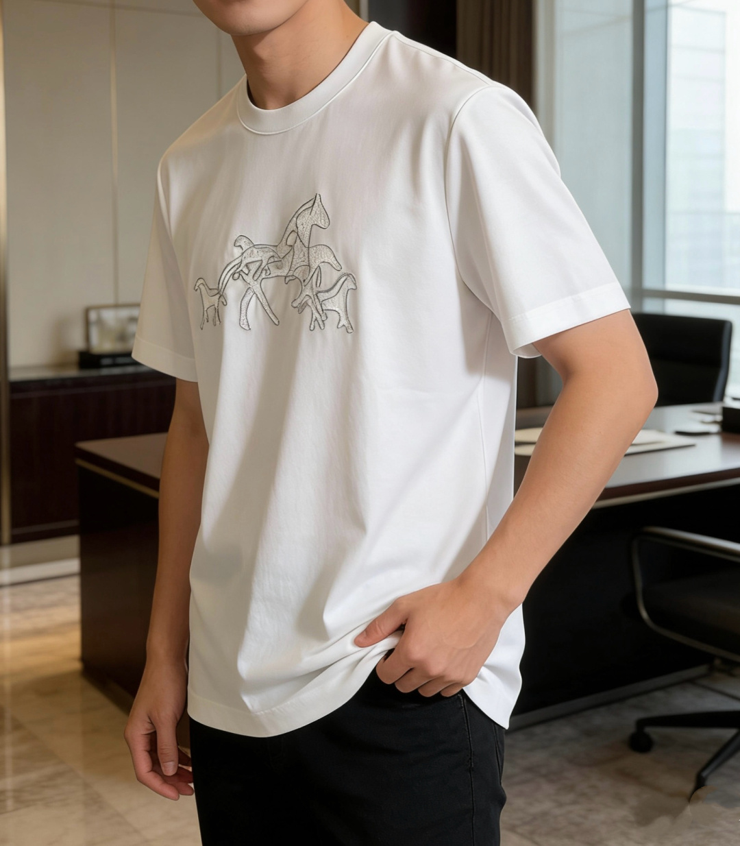 爱🐎仕 2026春夏新款男士短袖T恤，全新升级百搭基础款，低调奢华，品格之选！甄选进口丝光棉打造而成，吸