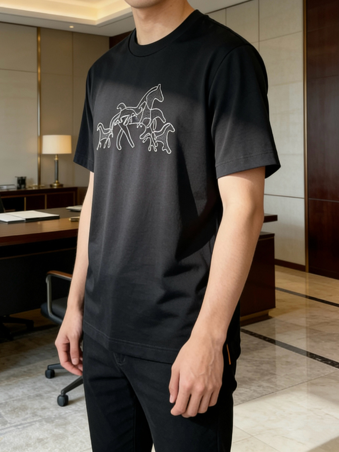 爱🐎仕 2026春夏新款男士短袖T恤，全新升级百搭基础款，低调奢华，品格之选！甄选进口丝光棉打造而成，吸