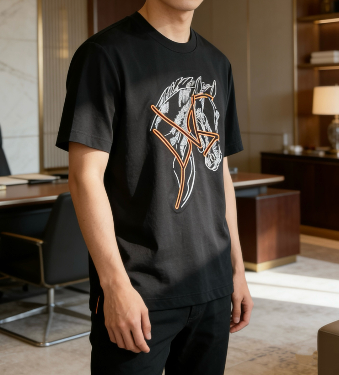 爱🐎仕 2026春夏新款男士短袖T恤，全新升级百搭基础款，低调奢华，品格之选！甄选进口丝光棉打造而成，吸