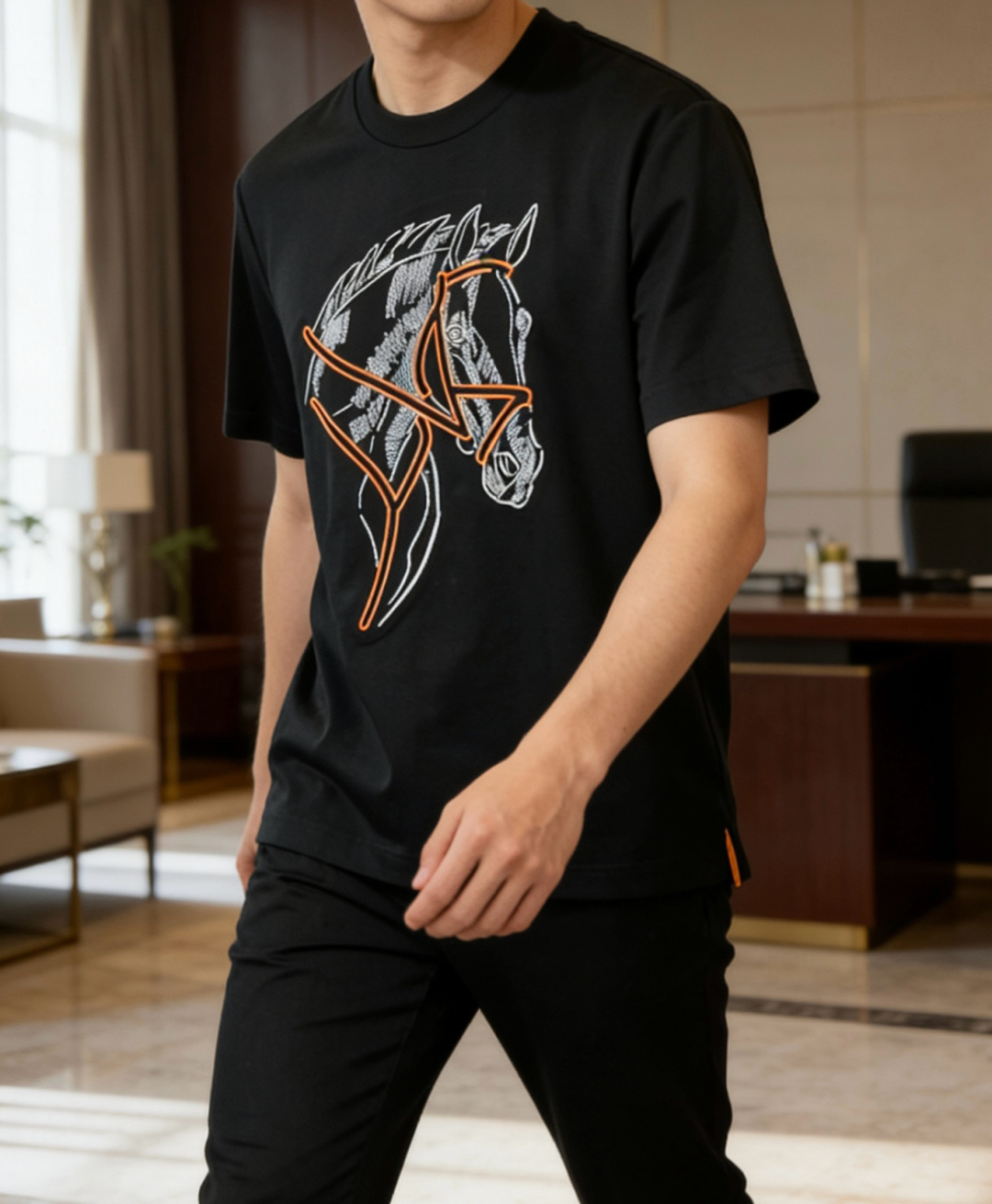 爱🐎仕 2026春夏新款男士短袖T恤，全新升级百搭基础款，低调奢华，品格之选！甄选进口丝光棉打造而成，吸