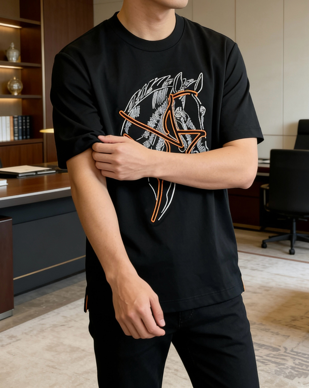 爱🐎仕 2026春夏新款男士短袖T恤，全新升级百搭基础款，低调奢华，品格之选！甄选进口丝光棉打造而成，吸