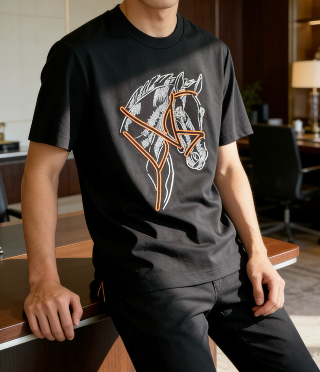 爱🐎仕 2026春夏新款男士短袖T恤，全新升级百搭基础款，低调奢华，品格之选！甄选进口丝光棉打造而成，吸