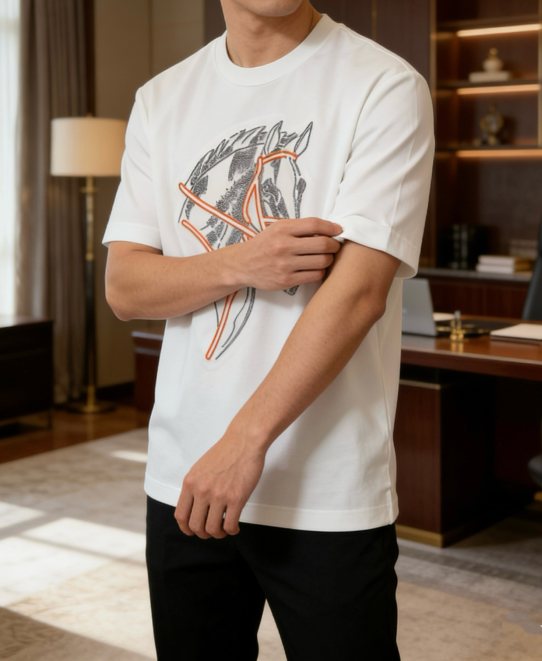 爱🐎仕 2026春夏新款男士短袖T恤，全新升级百搭基础款，低调奢华，品格之选！甄选进口丝光棉打造而成，吸